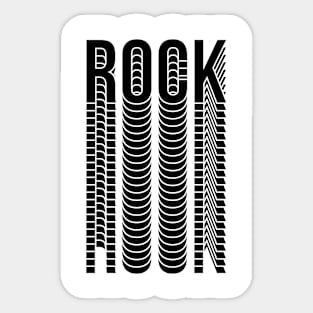 rock black design logo Sticker